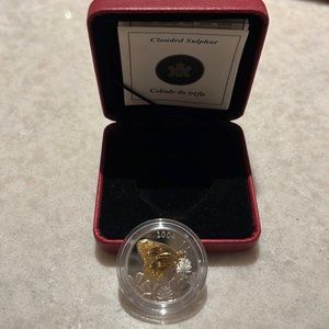 RCM 2004 50 Cent Clouded Sulphur Butterfly - Sterling Silver Coin with Case